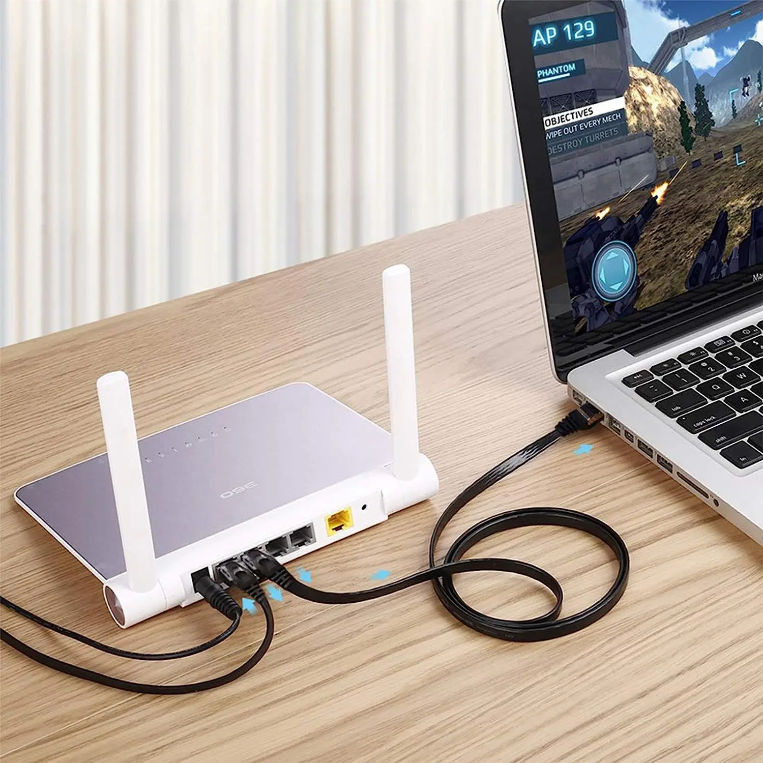 Oxygen Free Pure Copper Cat8 Shielded Twisted Pair Esports Broadband Network Jumper Cable Cat8 Network Cable