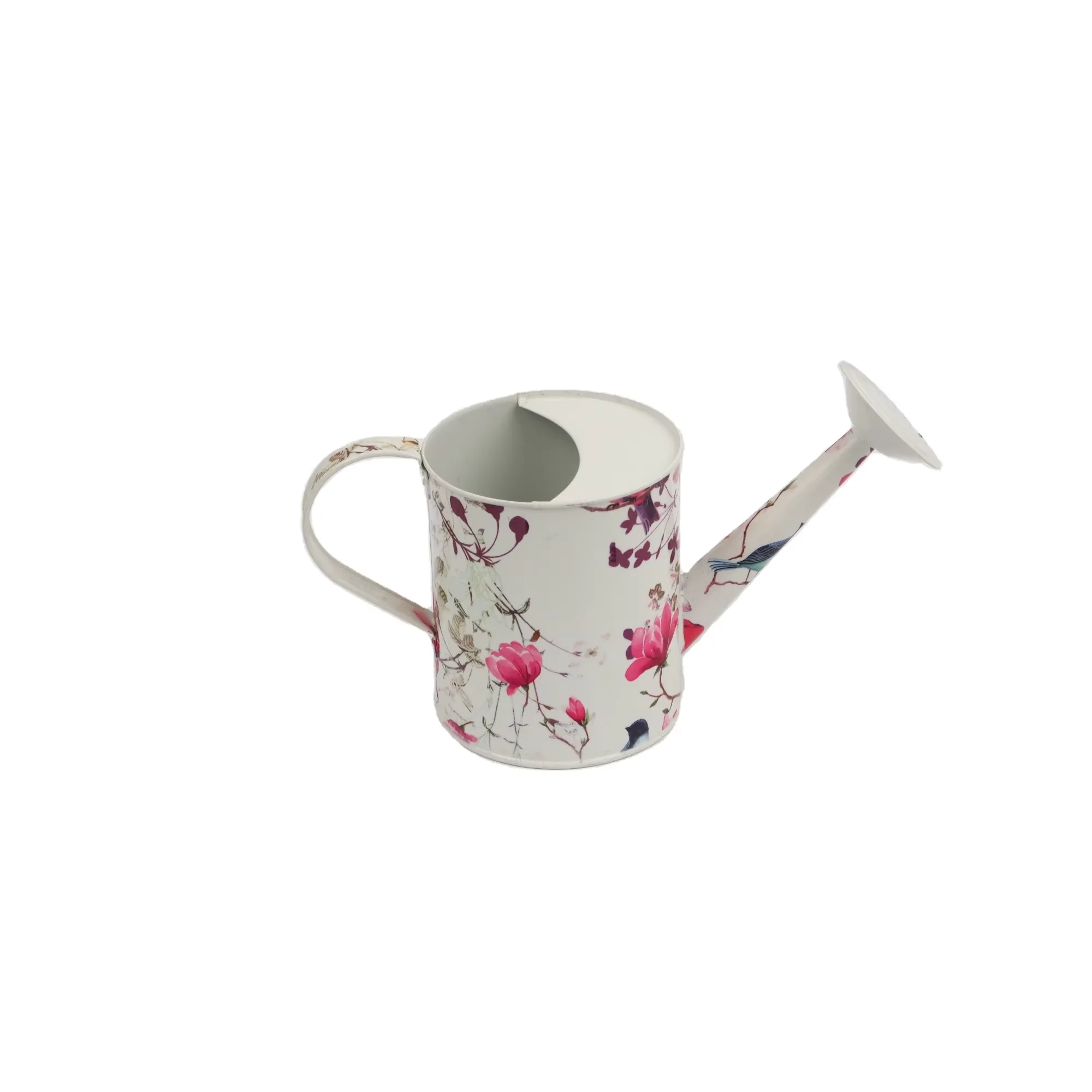 1.3L Various Printed Pattern Outdoor Irrigation Tools Vintage Iron Metal Garden Watering Can Kettle For Flower