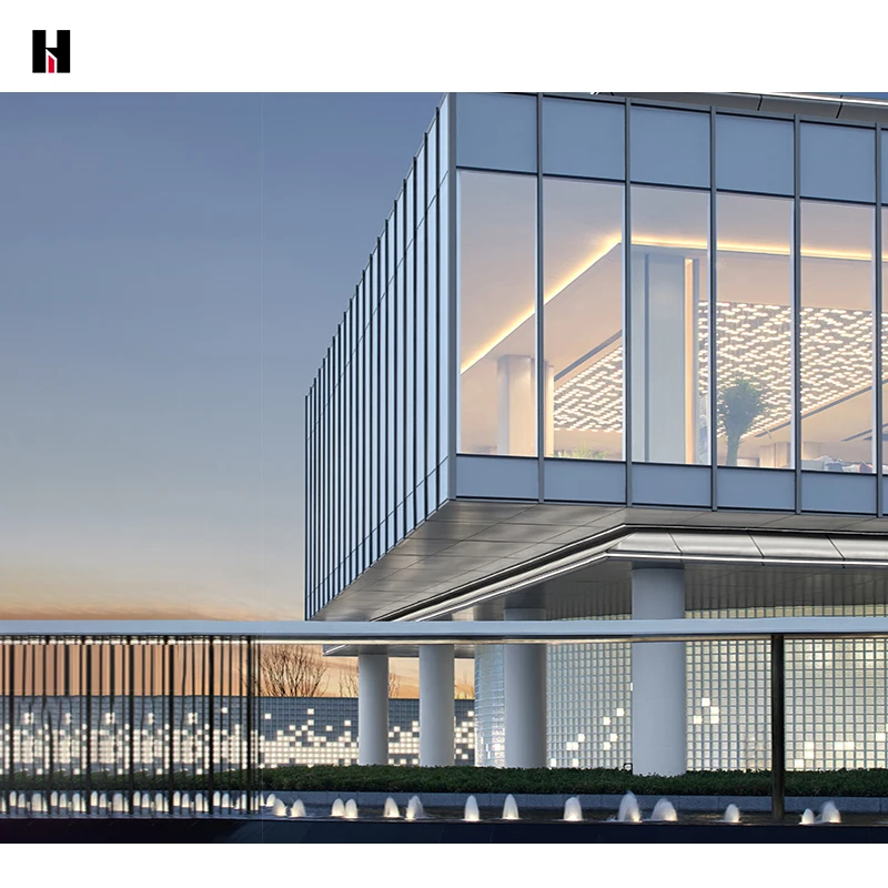 Hannover Large Weather-Resistant Green Glass Aluminium Curtain Wall Chinese Style Mall Tempered Glass Alloy Competitive Price
