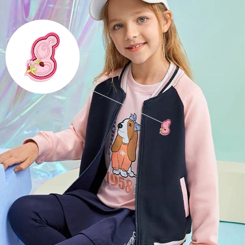 Балетный орнамент цветочный узор логотип на заказ модная аппликация для футболки тканевая куртка с капюшоном нашивка вышивкой