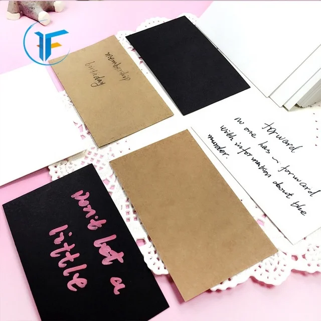 New Design Kraft Paper Thank You Cards with your own logo