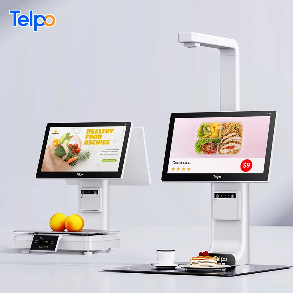 Telpo AI-powered food detection computer vision self-checkout solution machine