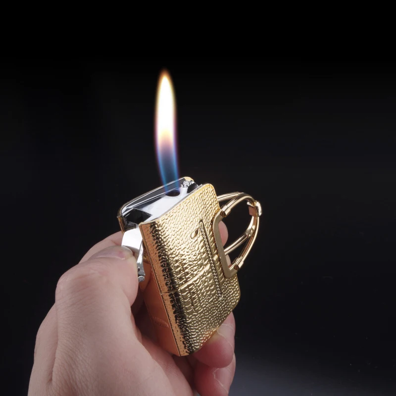 Cigarette small Mini torch lighters funny gas refillable jet flame fancy women lighter