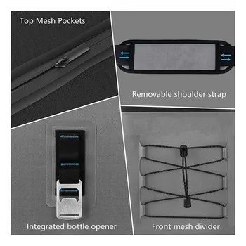 Grey Waterproof 24cans Soft Cooler Soft Sided Cooler Bag Tiktok Portable Large Beach Cooler Leakproof Insulated Hopper