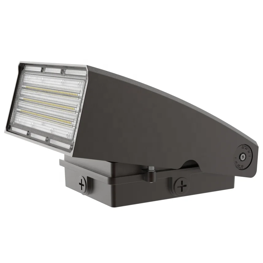 ETL  listed full cutoff led wall pack 25W-120W  adjustable IP65 outdoor Wall Pack Light