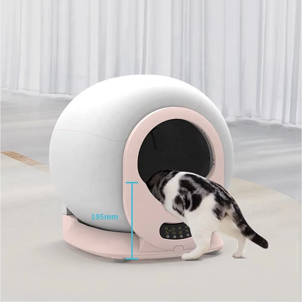 Factory Price Luxury Large Smart Cat Toilet Automatic Self-Cleaning Cat Litter Box with Flushable Feature for Home Use