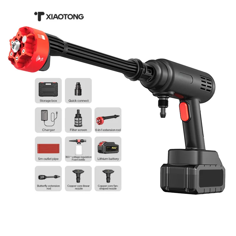 Factory Supply Attractive Price Rechargeable Car Wash Water Gun ABS Car Wash Water Spray Gun