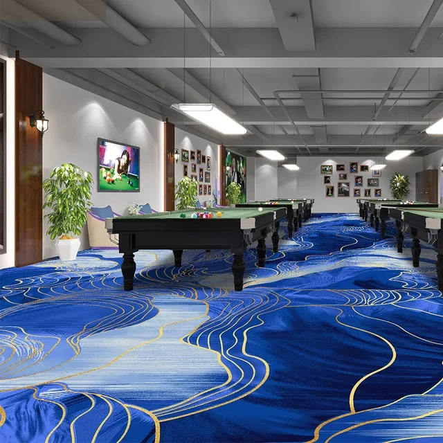 Luxury Golf Club Carpet Nylon Printed Carpet 5 Star Hotel Room Banquets Corridor  Casino Carpet