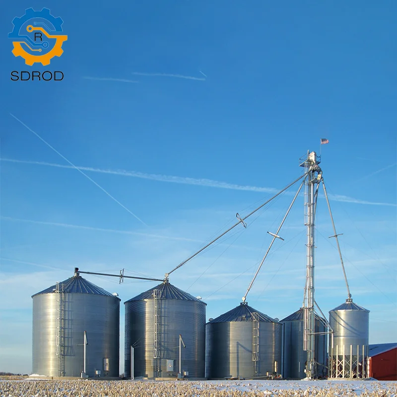 SDROD Brand CE&ISO certification Grain storage equipment corn storage tanks feed grain steel plate silo