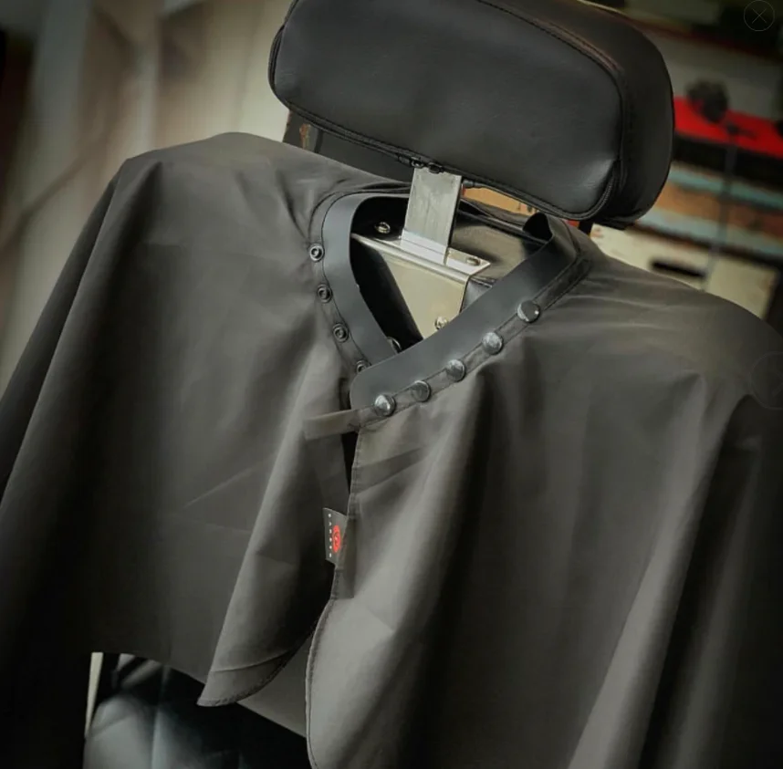 Vinnie Best Selling high quality nylon cape hair salon barber silicone neck cutting capes
