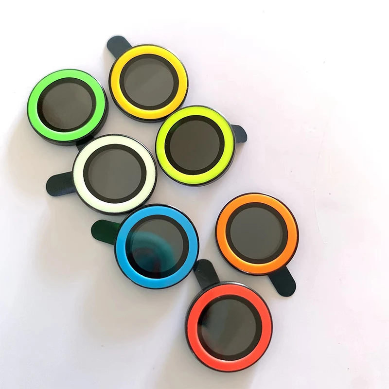 3D shine luminous  protector for iphone 11pro 12 pro max 13pro max night light camera lens