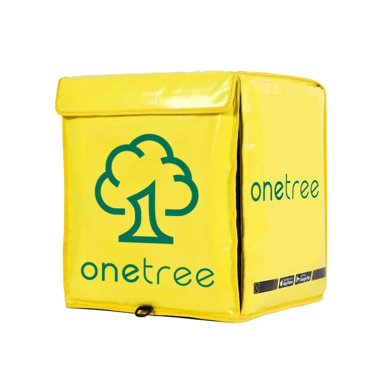 Customize high quality glossy yellow glovo thermal insulated hot food pizza delivery backpack sac l bag glovo sac livraison