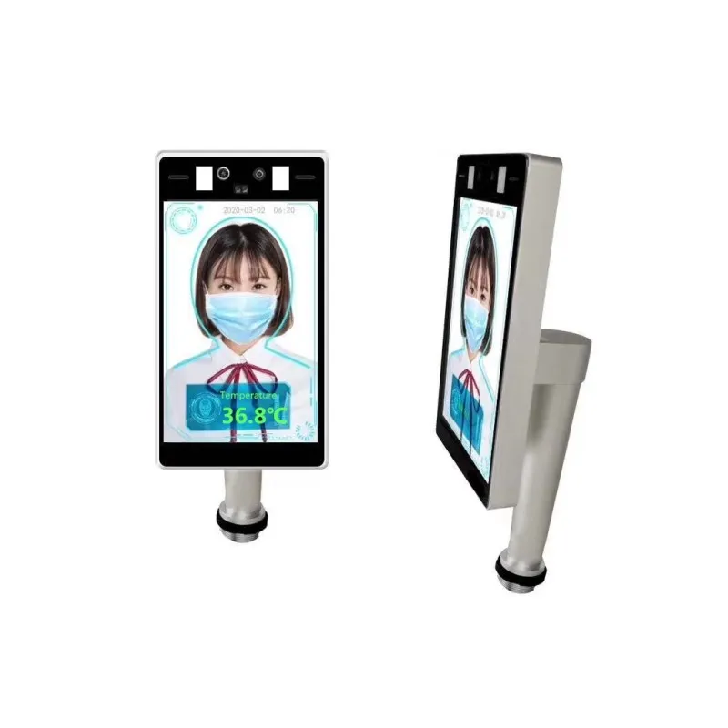 
8inch Ai Intelligent Smart Thermal Heat Scanners Temperature Screening and Face Recognition Time Attendance Access Con 