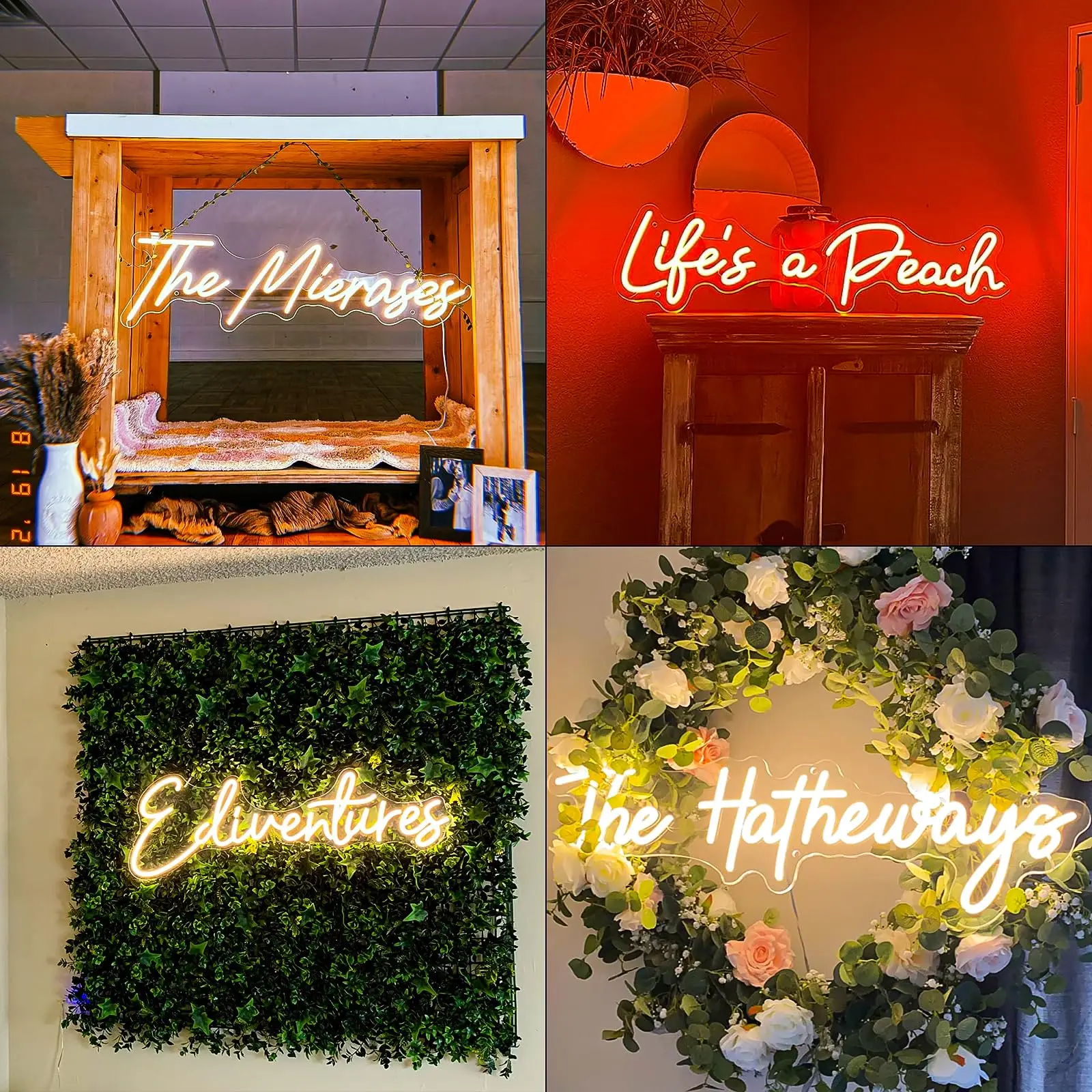 Custom Neon Signs for Neon Name Wedding Personalized Neon Signs Home Bedroom Decor Party