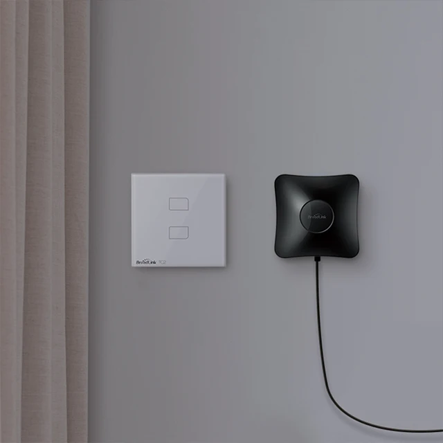 Wireless smart home technology BroadLink RM4 pro universal IR smart remote control for lights and appliances