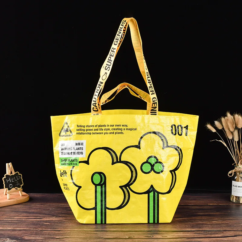 Customised Promotional Recyclable Polypropylene PP Laminated Tote Shopping Carry Non Woven Fabric Bag