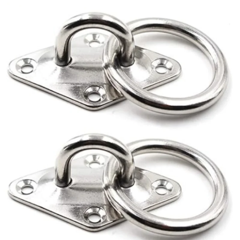 Rigging Hardware Stainless Steel 304 Diamond eye Plate with Ring For Marine