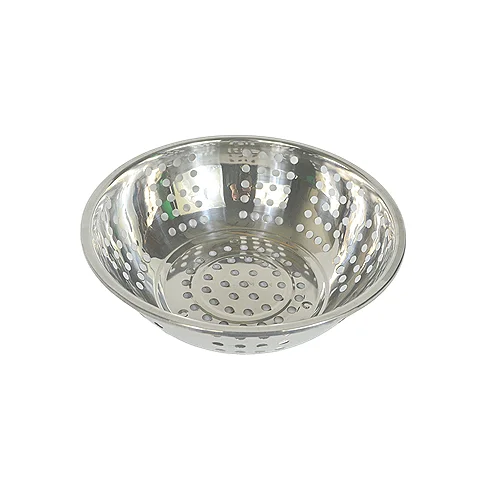 Stainless Steel Rice Colander Fruit and Vegetable Steamer Round Shape Water Strainer
