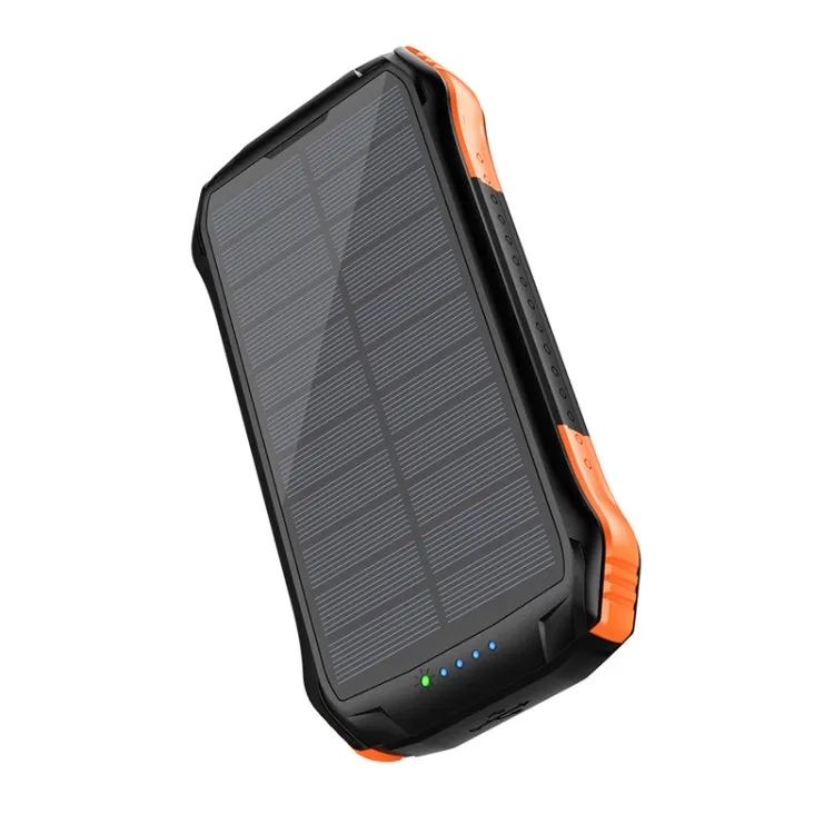 Outdoor Waterproof 10000mAh Battery Pack Wireless Power Bank Portable Charger Solar Panel Power Bank Phone Case