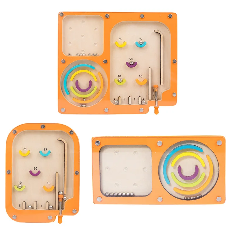 Maze Game Maze Toys For Kids Pinball Machine Game Montessori Puzzle Toy Learning & Education Toys For Kids Preschoolers