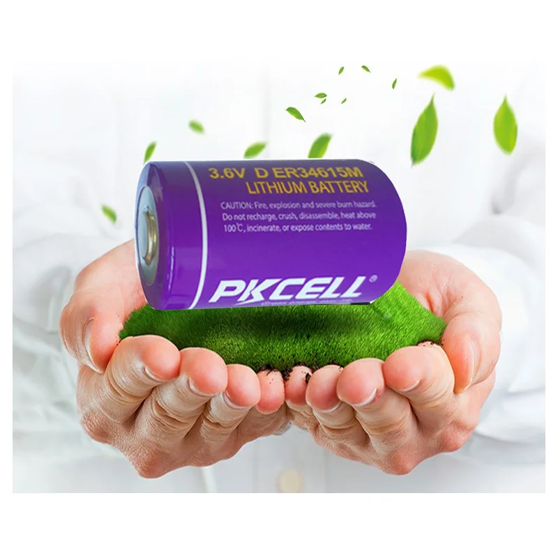 PKCELL Brand High Quality LS33600 ER34615M 3.6V 14Ah Lithium Battery D Size ER34615