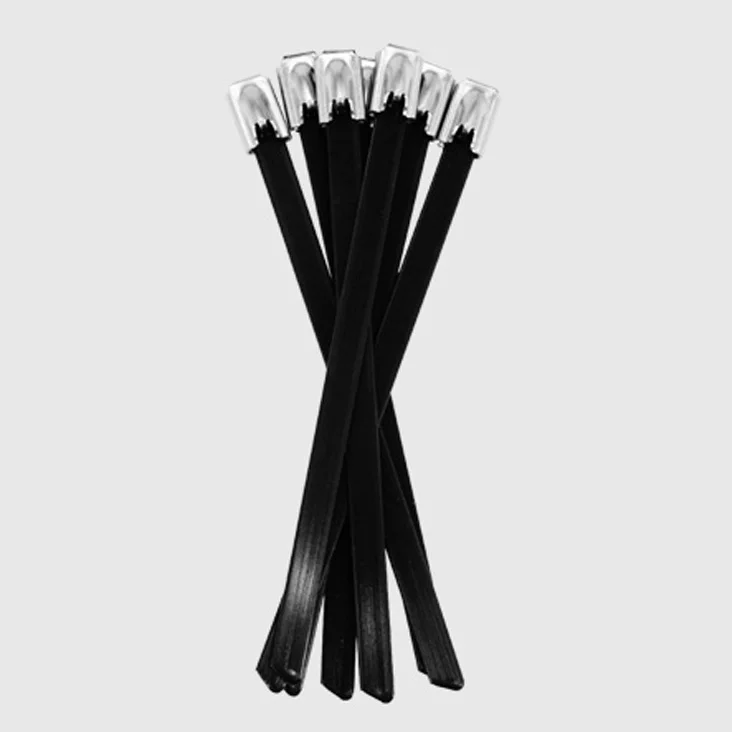 Stainless Steel Cable Ties SUS 304 Ball Self Locking  Zip Ties Mid Clamps For Solar Panel Mounting