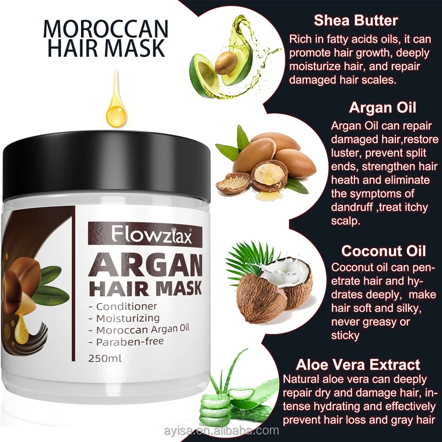 Organic keratin Morocco nut oil hair film moisturizes and nourishes hair conditioner to repair damaged hair membranes