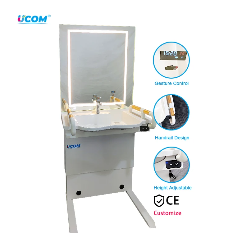 Adjustable Height Bathroom Safety Equipment Efficient Wash Basin Sink for Improved Bathroom Experience