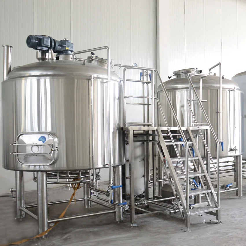 Customized logo brewed beer 1000l stainless steel draft beer brewing equipment brewery