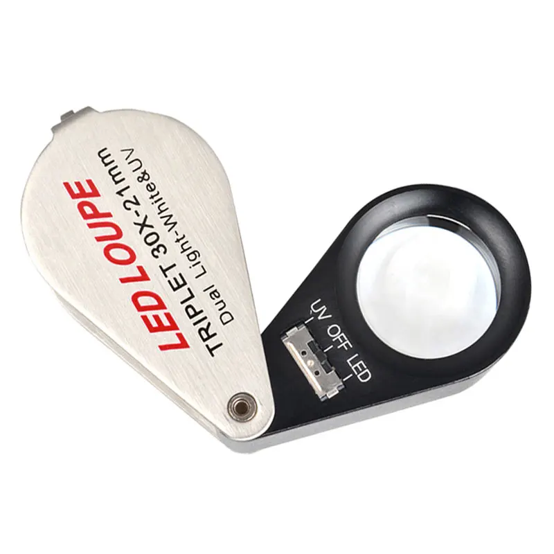 Jeweler store LED lamp folding magnifying glass