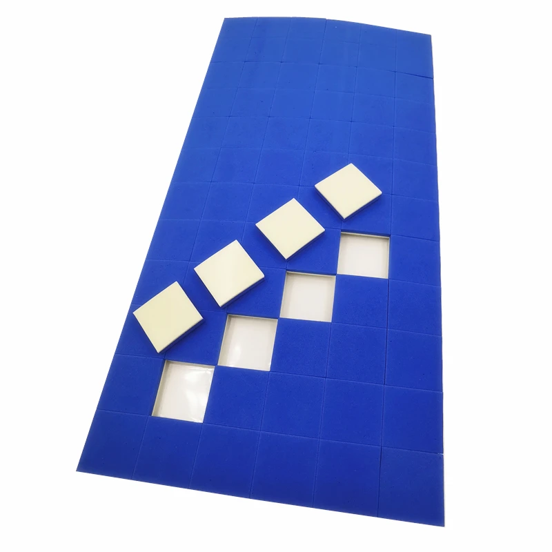 25*25*3+1mm Thickness Blue EVA Rubber With Foam Glass Shipping  Separator Pads Glass Protectors and Shipping Pads