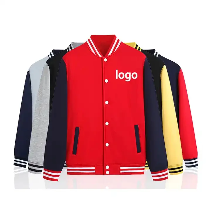 wholesale high quality blank varsity jackets custom men baseball jacket varsity jacket for men