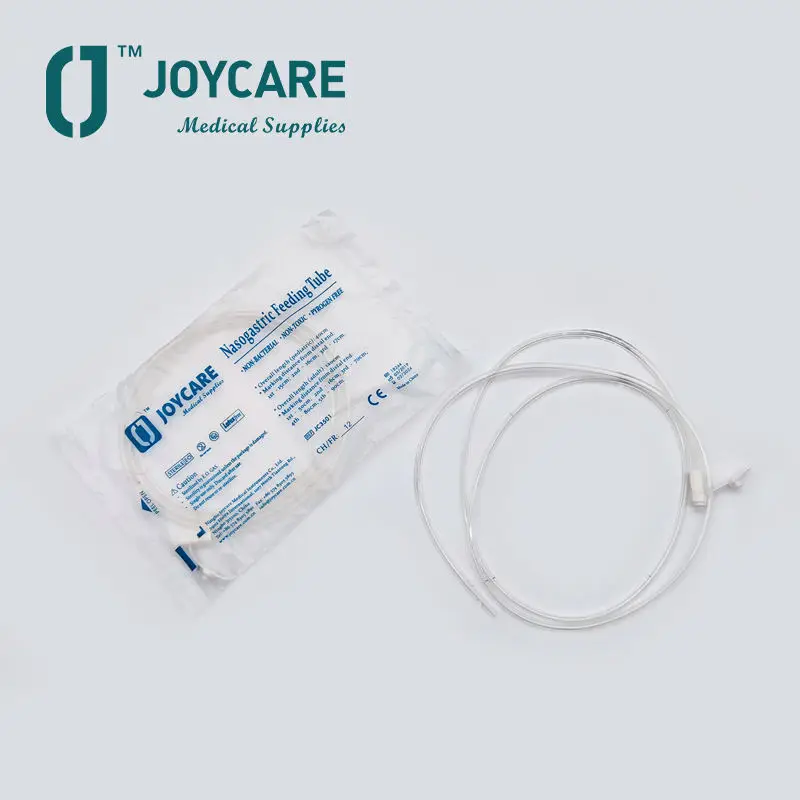 EO Gas Sterile F4-F22 40-120cm Medical Disposable Adult Child Infant PVC Nasogastric Feeding Tube with X-ray detectable thread