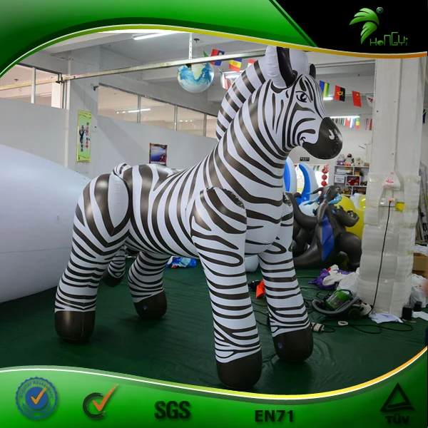 Sexy Zebra Inflatable Horse Toy Squeaky Ride On Animals With SPH Realistic Inflatable Air Doll