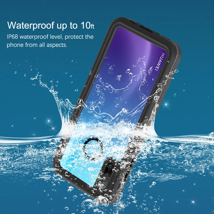
High quality pc tpu phone back cover for Huawei nova 4e ip68 waterproof shockproof clear mobile phone cases for Huawei P30 lite 