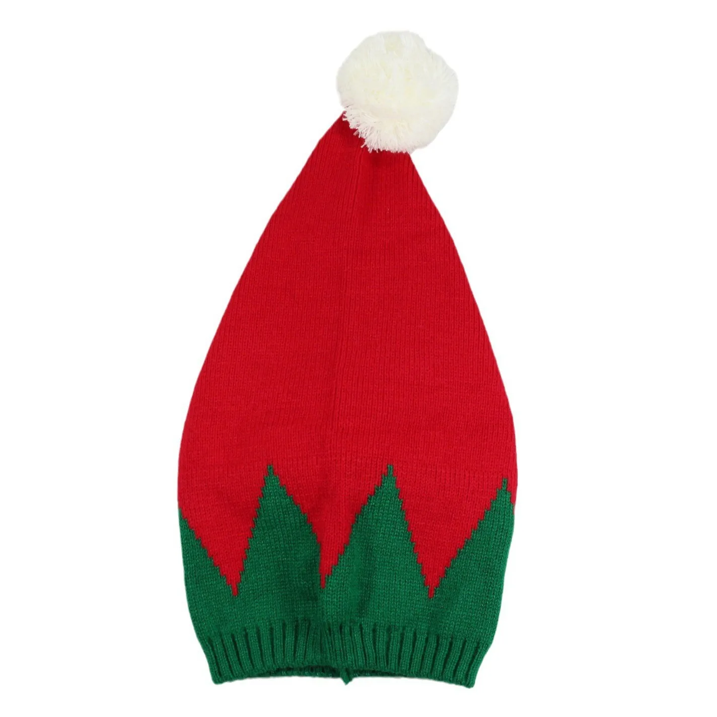 Customizable Striped Christmas Knitted Hat Fashionable Holiday Gift for Travel Business Common Fabric Feature