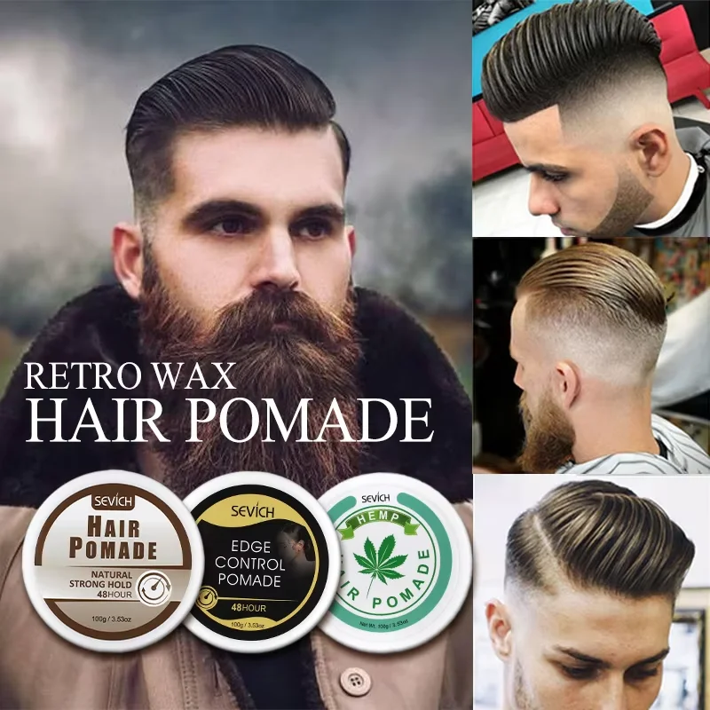 SEVICH Quality Hair Styling Wax Hot Selling Strong Natural Care Product Custom Edge Control And Brush Hold Logo