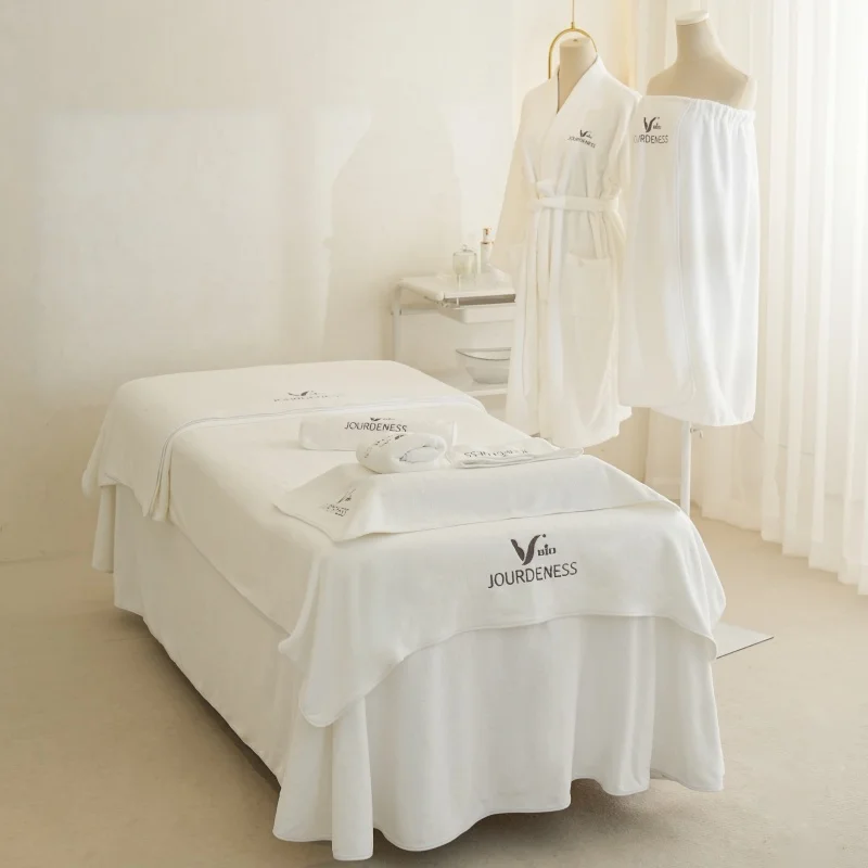 Higher quality Super Absorbent Beauty Salon Massage Bed towel set Quick Dry Microfiber 7pcs Spa Esthetician Facial Towel