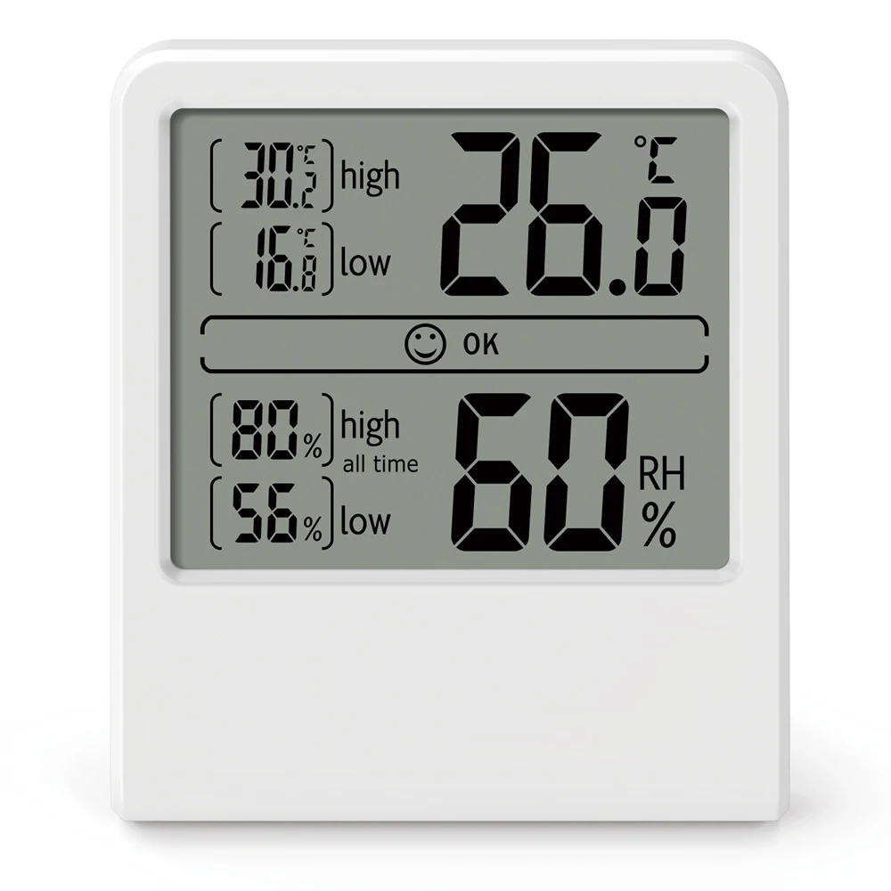 Indoor Room LCD Electronic Temperature Humidity Meter Digital Thermometer Hygrometer Household Thermometer