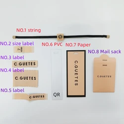 Best selling hang tag rope  Custom Clothing seal string  Hang Tag Paper Customer Logo Printed clothing tags labels for clothing