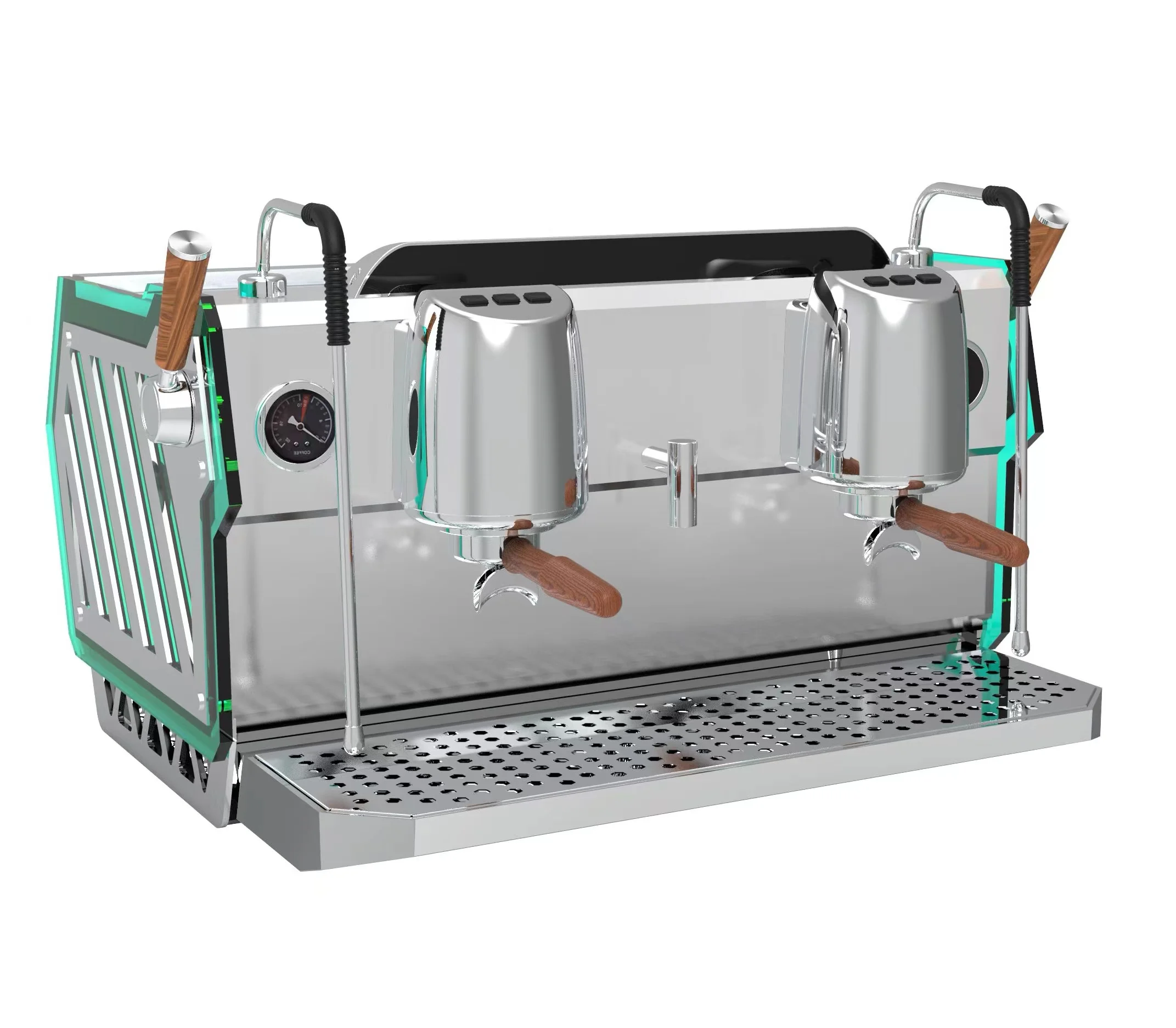 2023 new wholesale cheapest espresso coffee machine coffee maker machine two groups