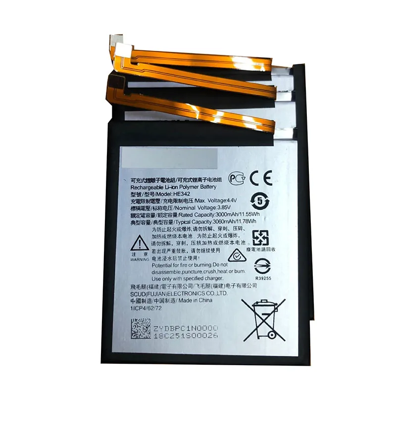 Mobile Phone Battery HE342 For Nokia X6 cell phone battery