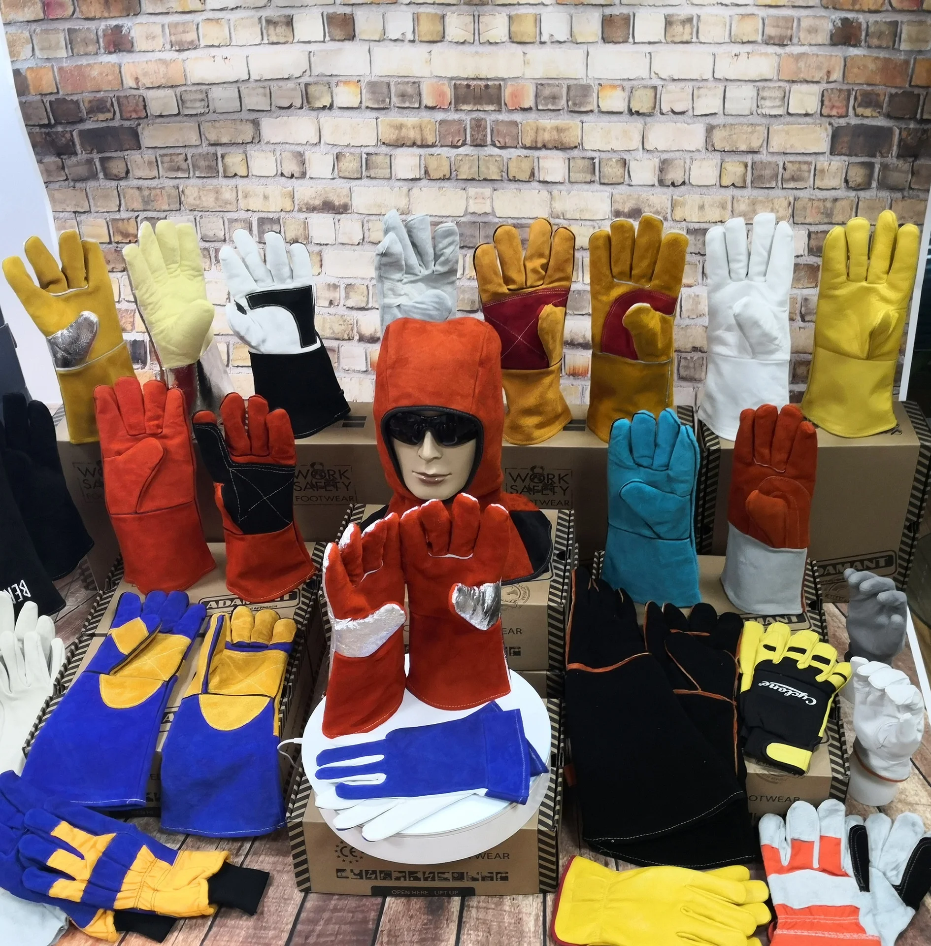 Anti Slip Gloves Nylon Beaded No Static Breathable Wear-resistant Dustproof Building Construction Home Garden Car  Safety Gloves