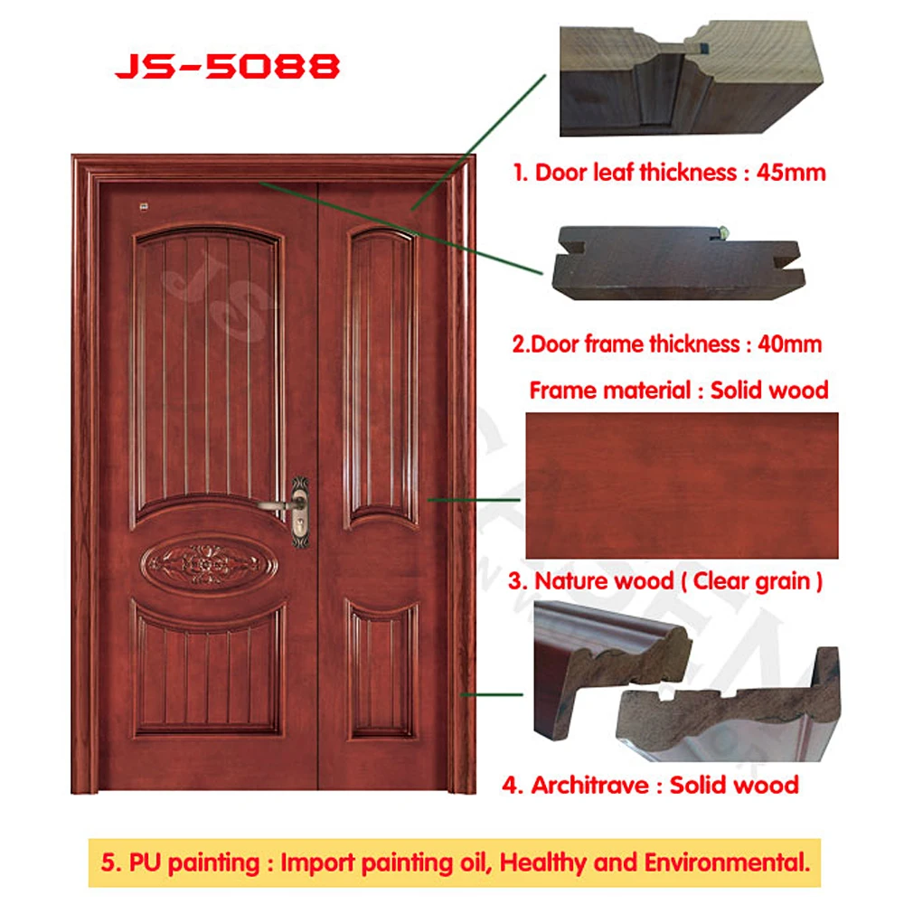 2023 дизайн из натурального шпона 100% двери массива