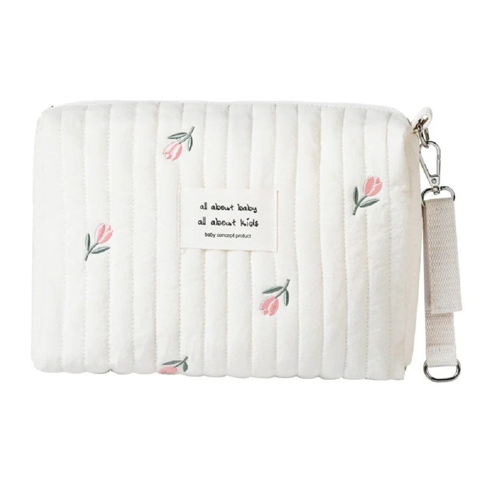 Washable Reusable Cloth Biodegradable Open Wide Sleek Reusable Personalised Baby Girl Puffy Diaper Bag