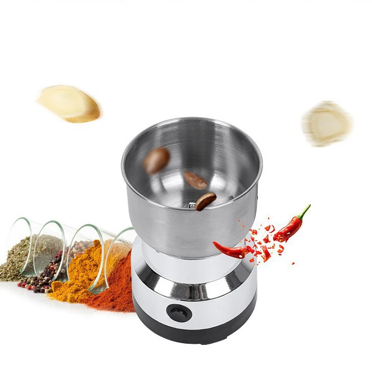 Mini Electric Stainless Steel Coffee Grinder baby food machine Multifunctional Spice Nuts Grains Bean Grinding Machine