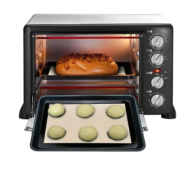 40*60 CM Dutch coffee base black edge silicone baking mat cookie dough baking mat