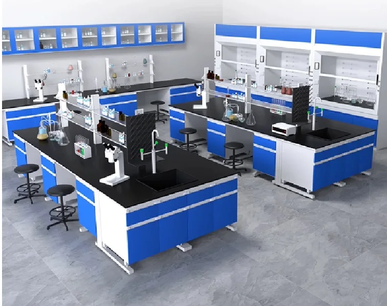 University lab Biological tables and chair wooden laboratory equipment desk furniture