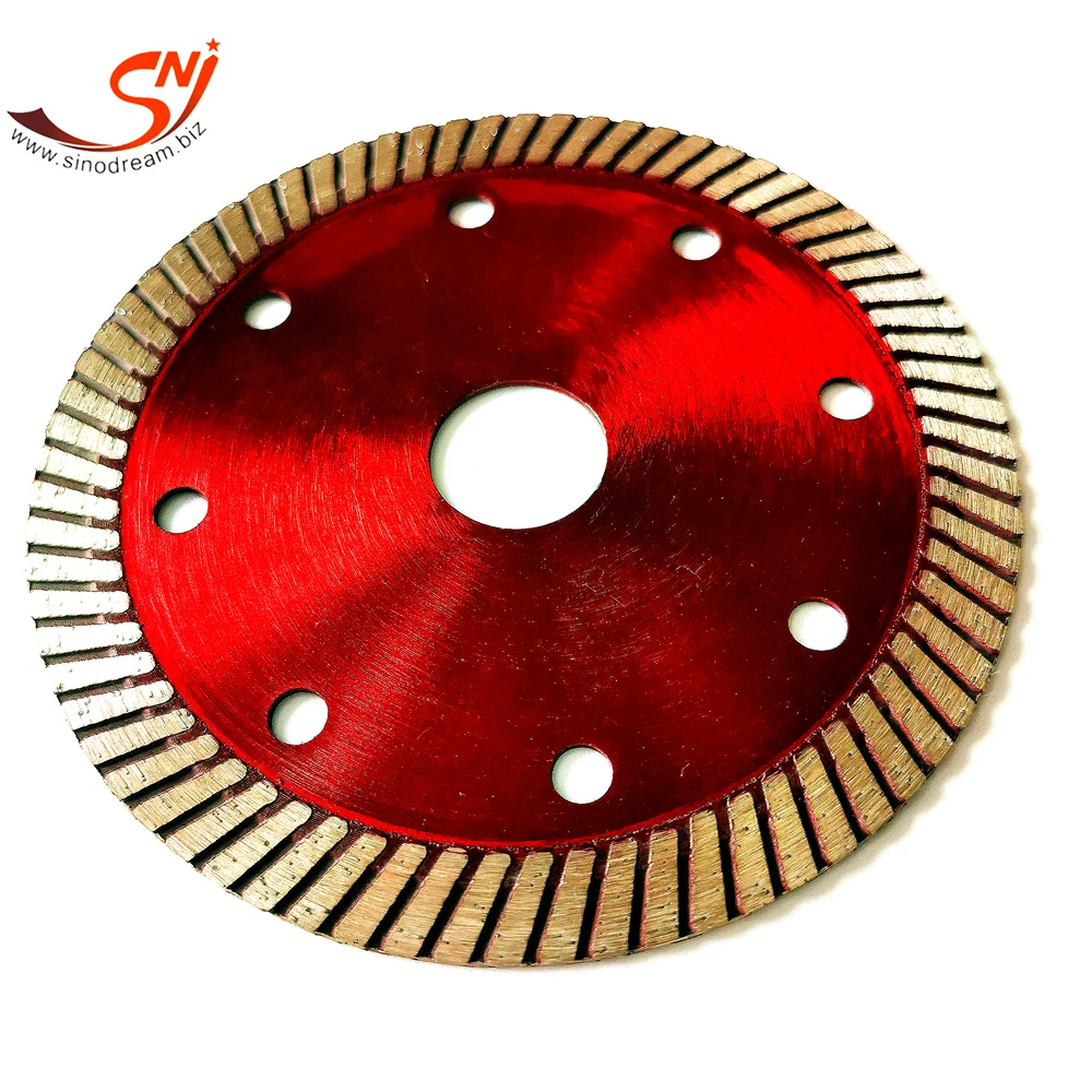 110 mm hot pressed ultra thin turbo diamond circular saw blade cutting disc for tile porcelain