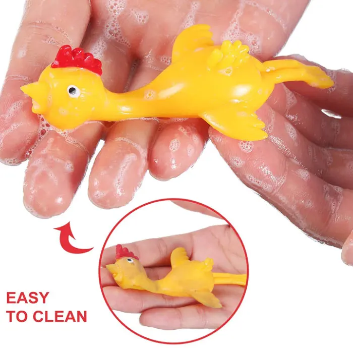 Novelty Toys Rubber Sling Shot Chicken Stretch Flying Turkey Finger Slingshot stress relief fidget pop toys
